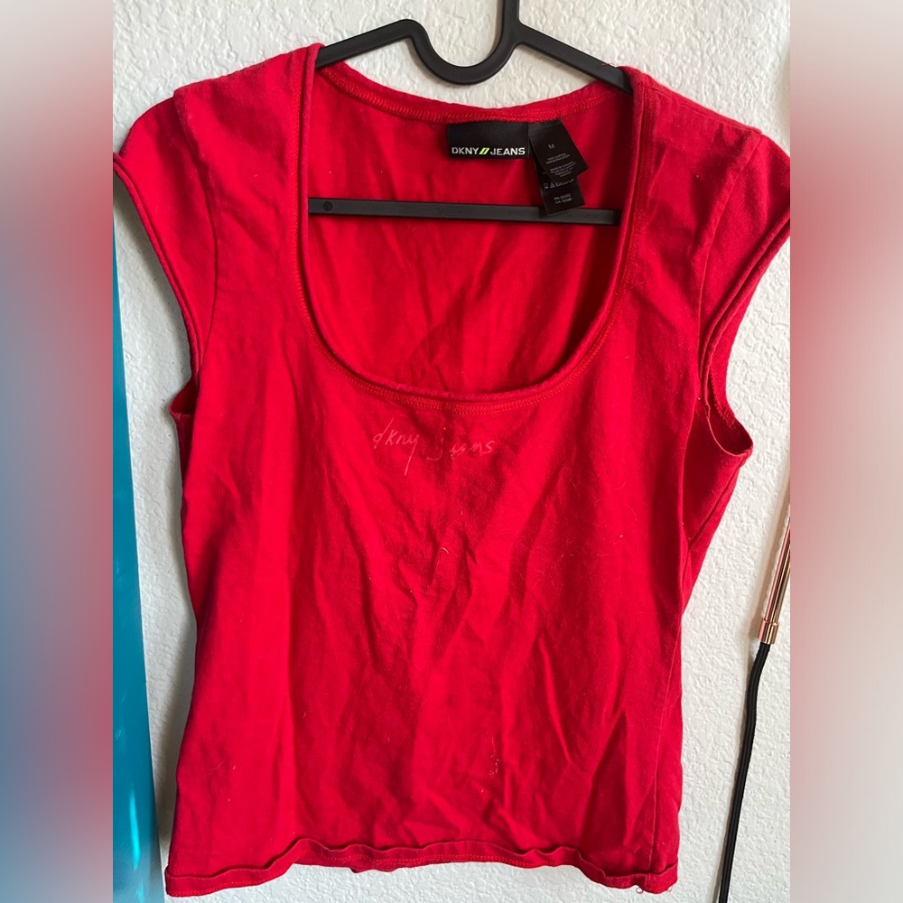 Dkny Red Women's Top